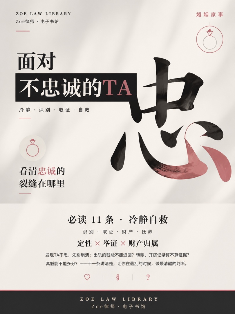 面对不忠诚的TA